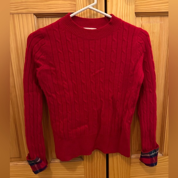 Vineyard Vines Red Cashmere Sweater - Picture 1 of 4